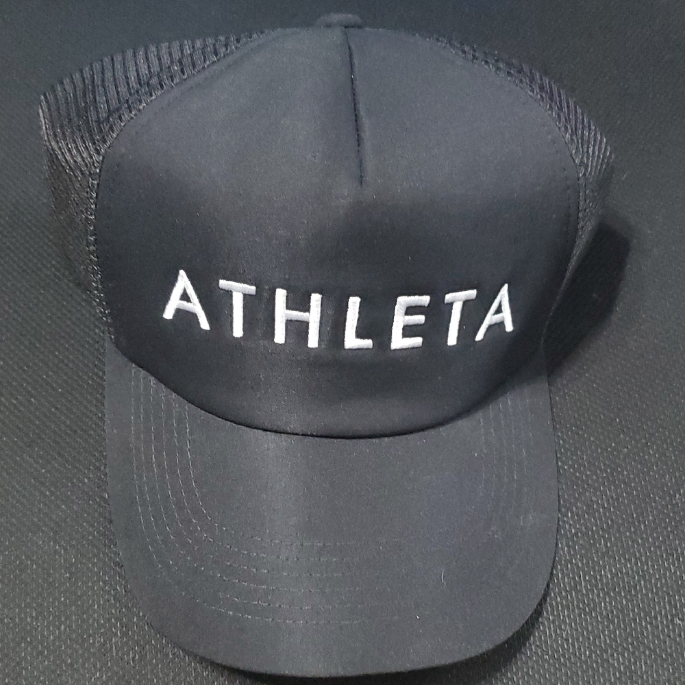 NWT Athleta Black Trucker Cap